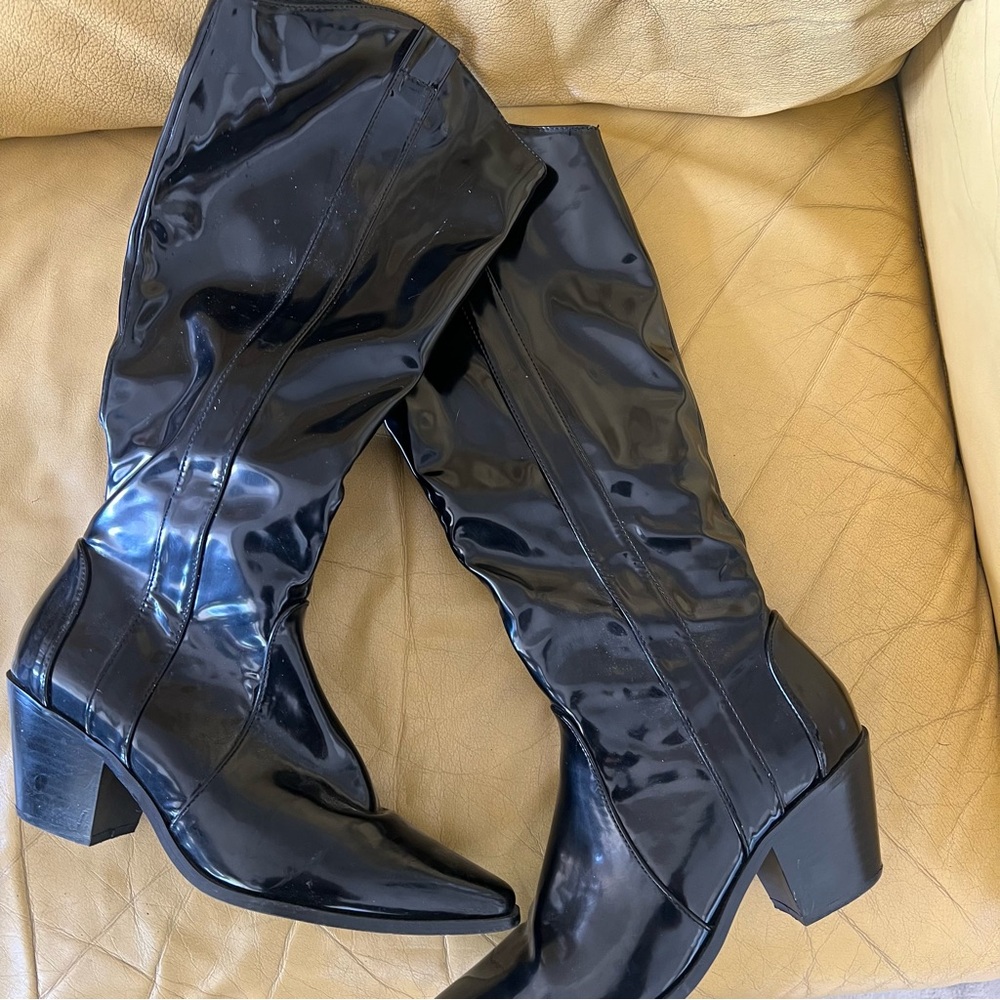 Nasty Gal Women's Black Knee-High Boots